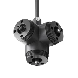 T-образный вертикальный коннектор для системы Shelf с вводом питания (Черный)