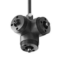 T-образный вертикальный коннектор для системы Shelf с вводом питания (Черный) CA016TC-P-B