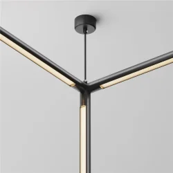 T-образный вертикальный коннектор для системы Shelf с вводом питания (Черный) CA016TC-P-B