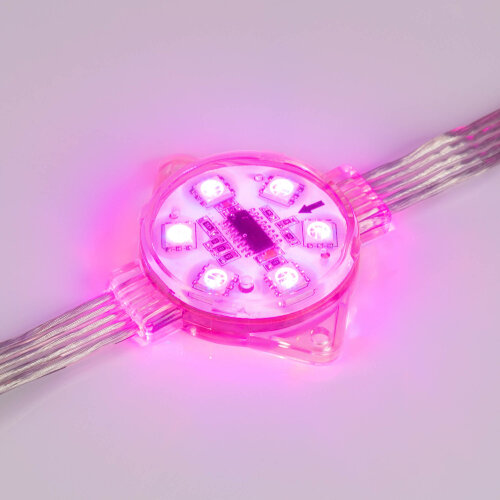 Модуль управляемый VISOR-DMX-5060-6-24V RGB 120deg (D40x12mm, 1.5W, IP68) (Arlight, Пластик, 3 года) - фото 5