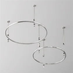 Шинопровод круглый 800 мм Flarity платина (Платина)