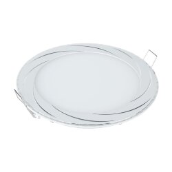 Встраиваемый точечный светодиодный светильник DLR004 12W 4200K WH белый (035362)