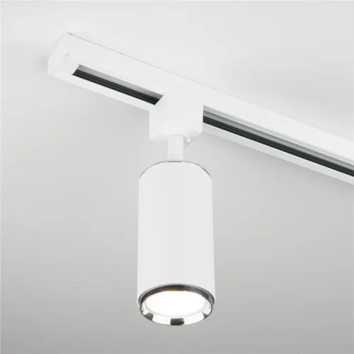Трековый светильник для однофазного шинопровода Svit GU10 Белый/хром MRL 1013 - фото 3