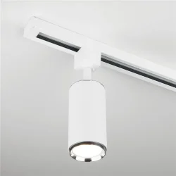 Трековый светильник для однофазного шинопровода Svit GU10 Белый/хром MRL 1013 (048165)