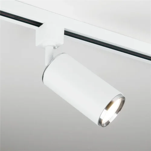 Трековый светильник для однофазного шинопровода Svit GU10 Белый/хром MRL 1013 - фото 4