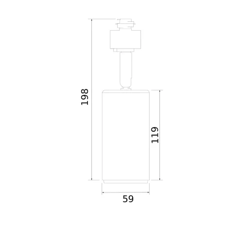Трековый светильник для однофазного шинопровода Svit GU10 Белый/хром MRL 1013 - фото 5
