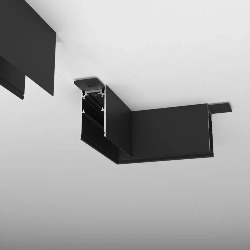 Slim Magnetic Коннектор угловой для накладного шинопровода черный 85090/11 85090/11 - фото 2