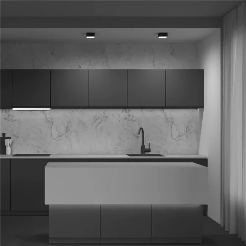 Потолочный светильник Zon 4000K 1x12Вт 120° (Черный) - фото 5