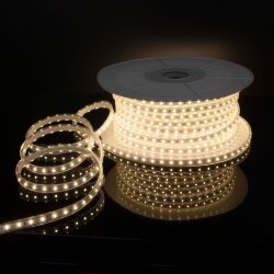 Светодиодная лента 220 В 14,4 Вт/м 120 Led/м 2835 IP65, дневной белый 4200K, 50 м Лента светодиодная 220V 14,4W 120Led 2835 IP65 дневной белый, 50 м