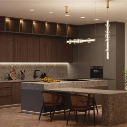 Подвесной светильник Cosmo 3000К 39Вт (Латунь)