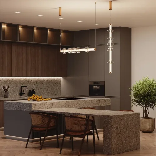 Подвесной светильник Космо / Cosmo 3000К 39Вт (Латунь) MOD210PL-L39BS3K - фото 2