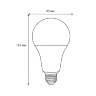 LED-A95-35W-3000K-E27-FR-NR Лампа светодиодная, Форма A, матовая, Серия Norma, Теплый белый свет 3000K, Картон - фото 5