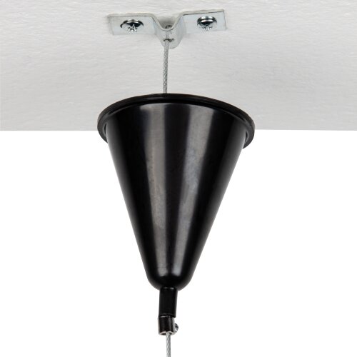 UFB-H41 BLACK 1 POLYBAG Набор для подвесного монтажа трехфазных шинопроводов, Цвет черный. - фото 3