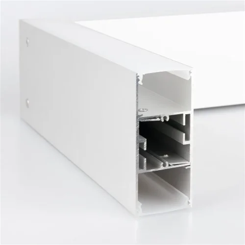 Линейный светодиодный подвесной односторонний светильник 128см 25Вт 4200К серебряный 101-200-30-128 - фото 7