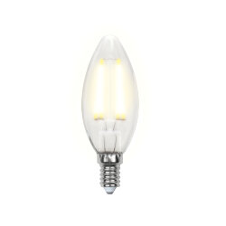 LED-C35-6W-WW-E14-FR PLS02WH Лампа светодиодная, Форма свеча, матовая, Серия Sky, Теплый белый свет.
