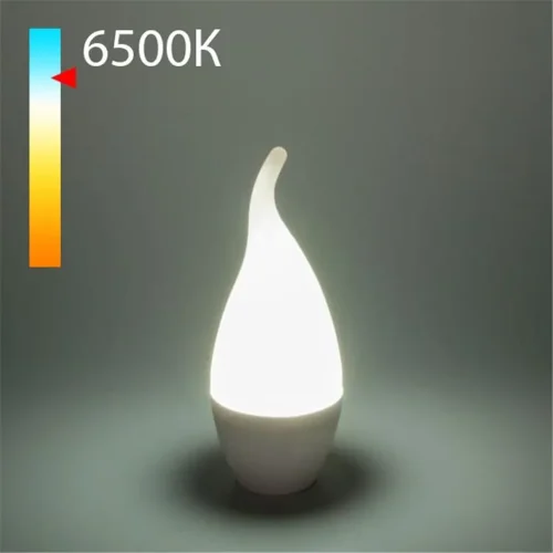 Светодиодная лампа "Свеча на ветру" CA37 8W 6500K E14 BLE1433 - фото