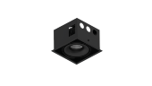 Корпус светильника потолочный встраиваемый  поворотный, Черный, IP20, COMBO-CRD1-BL. Фото 2