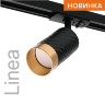 Трековый светильник WOLTA WTL-GU10/09BG под лампу GU10 Черный / Золотой LINEA - фото 1.