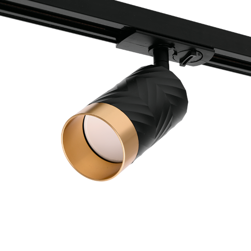 Трековый светильник WOLTA WTL-GU10/09BG под лампу GU10 Черный / Золотой LINEA - фото 5.