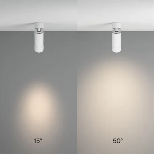 Потолочный светильник Focus Zoom 4000K 1x12W 15°-50° (Белый) - фото 9