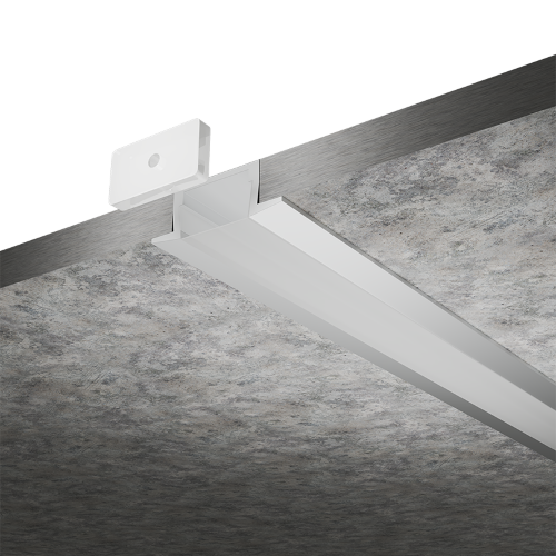 Профиль алюминиевый встраиваемый WOLTA WAP-I 22/6/2000-A серый 6х22х2000мм - фото 3.