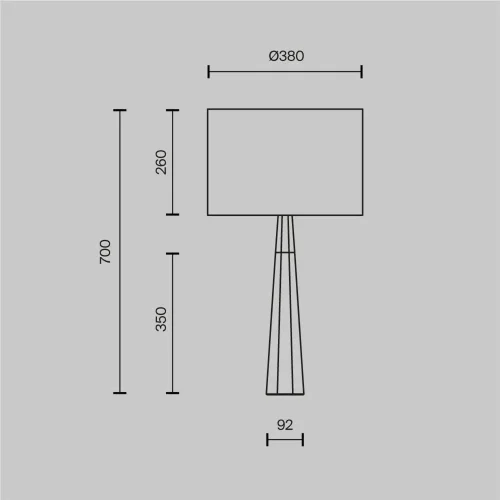 Настольный светильник Bianco E14х1 60Вт (Латунь) - фото 5