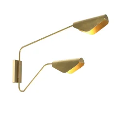 Настенный светильник (бра) Notta G9х2 (Латунь)