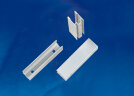 UCC-N22/C50 WHITE 025 POLYBAG Крепление для светодиодных лент ULS-N22 RGB NEON 220В, 10x18мм. Цвет белый, 25 штук в пакете. TM Uniel - фото