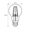LED-A60-5W-3000K-E27-CL-SLF Лампа светодиодная, Форма A, прозрачная, Теплый белый свет 3000K - фото 3