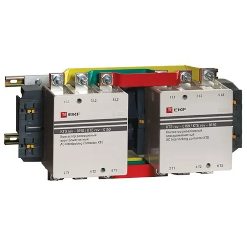 Контактор реверсивный КТЭ 150А кат. 230В AC 2НО EKF ctr-b-r-150 - фото