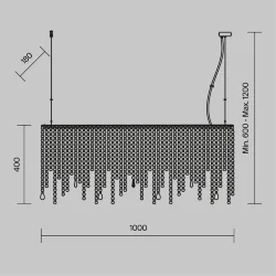 Подвесной светильник Empress E14х5 (Хром)