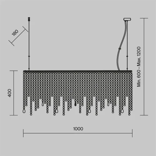 Подвесной светильник Empress E14х5 (Хром) - фото 3