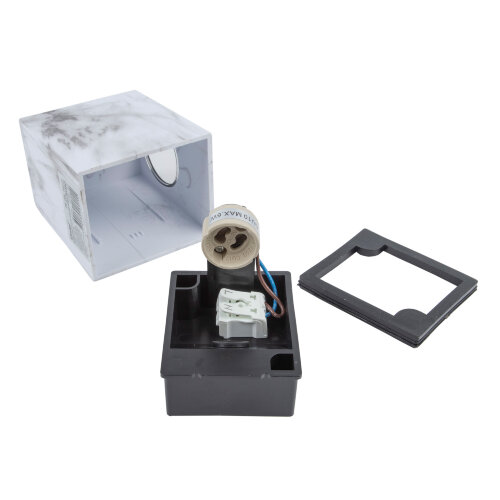 UUL-P41A 6W-GU10 IP65 MARBLE Светильник уличный, под лампу GU10, Архитектурный накладной, Цвет корпуса мрамор, TM Uniel - фото 8