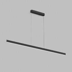 Светильник подвесной RAYLINE, 30 Вт, 3000–4000К, L1200?H1500 мм, металл, черный, свет вверх/вниз, Denkirs DK6733-BK