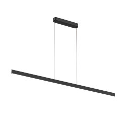 Светильник подвесной RAYLINE, 30 Вт, 3000–4000К, L1200?H1500 мм, металл, черный, свет вверх/вниз, Denkirs DK6733-BK