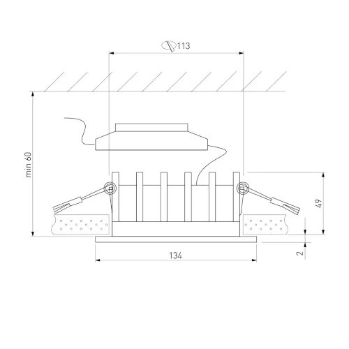Светильник встраиваемый светодиодный Combi 20W 4000K черный 25069/LED - фото 6