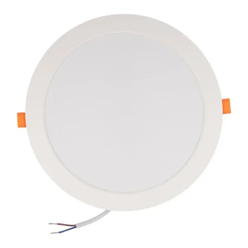 Светильник светодиодный PLED DL7 WH Downlight 24Вт 4000К 220х26мм IP54 ДВО встраив. Pro JazzWay 5042568 - фото 3