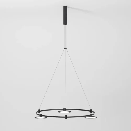 Esthetic Magnetic Шинопровод с тросовыми креплениями Round черный ⌀800 85138/00 - фото 2