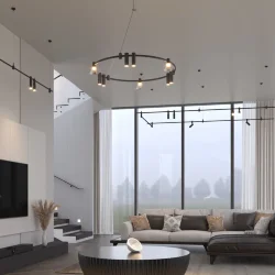 Esthetic Magnetic Шинопровод с тросовыми креплениями Round черный ⌀800 85138/00 (065428)