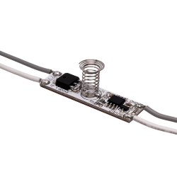 Выключатель с датчиком касания и функцией диммирования WOLTA WLS-SEN-01 12/24 В, 60/120 Вт для установки в профиль высотой 6 мм