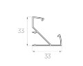 Профиль угловой алюминиевый LC-LPU-3333-2 Anod - фото 2