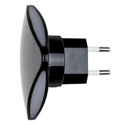 DTL-320 Треугольник-Black-Sensor Светильник-ночник, С фотосенсором день-ночь, Черный