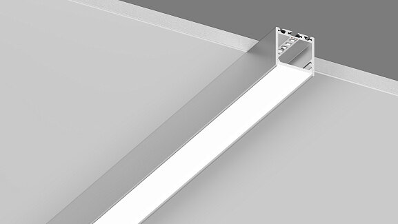 Подвесной/накладной алюминиевый профиль Design LED LS3535, 2500 мм, анодированный, LS.3535-R. Фото 4