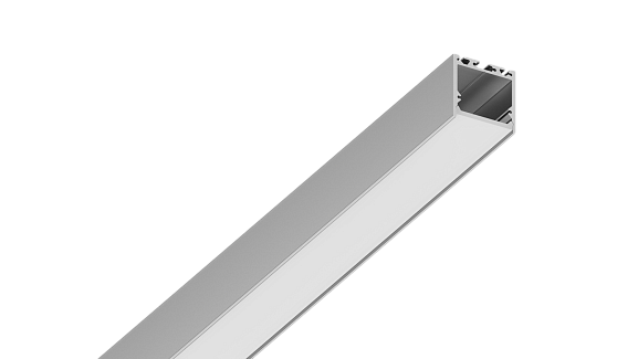 Подвесной/накладной алюминиевый профиль Design LED LS3535, 2500 мм, анодированный, LS.3535-R - фото