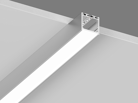 Подвесной/накладной алюминиевый профиль Design LED LS3535, 2500 мм, анодированный, LS.3535-R. Фото 4