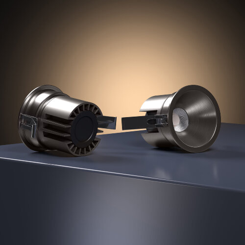 Светильник встраиваемый светодиодный Forte 15W 4000K титан - Фото 5