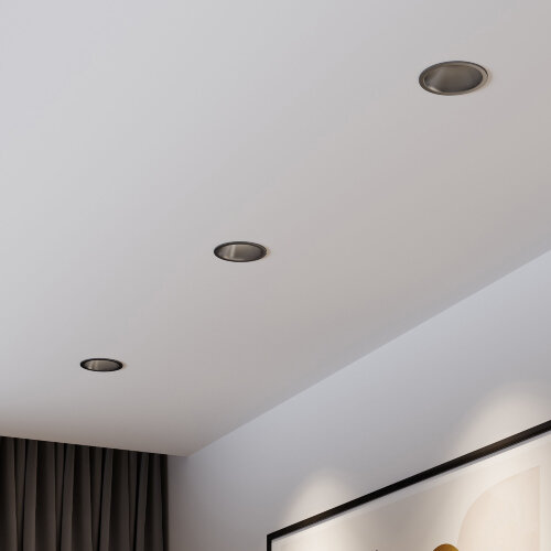 Светильник встраиваемый светодиодный Forte 15W 4000K титан - Фото 6