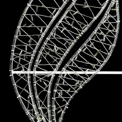 Светодиодная Консоль «Звезда с Российским Флагом» 60 х 200 см, Триколор, 220В. Фото 5.
