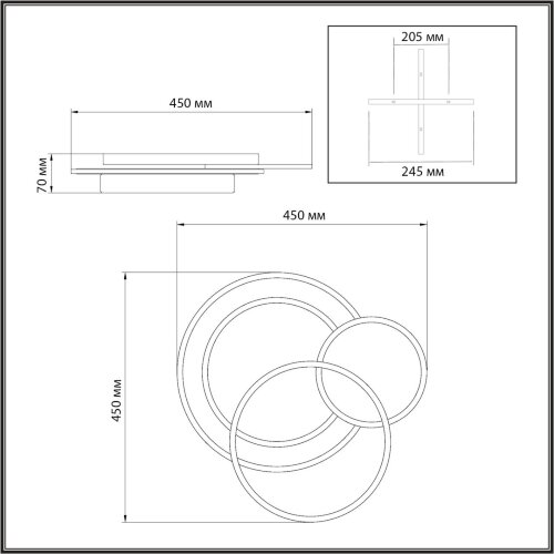 Потолочный светильник «Sonex» 7735/80L, серия: PINE (накладной). Фото 3.