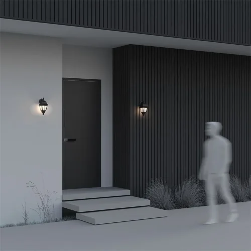 Настенный светильник (бра) Abbey Road E27х1 60Вт IP 44 (Черный) - фото 5